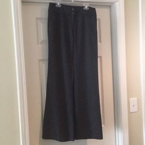 Wide leg low rise dress slacks
